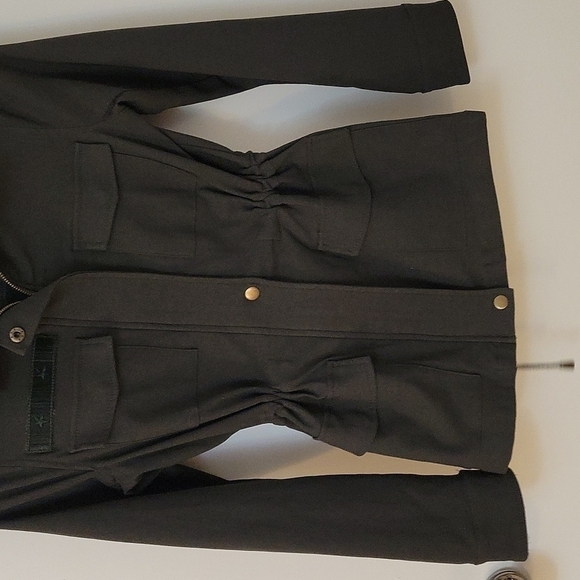 Eden SOCIETY olive military safari utility field Landgirl cinch jacket - Picture 8 of 15